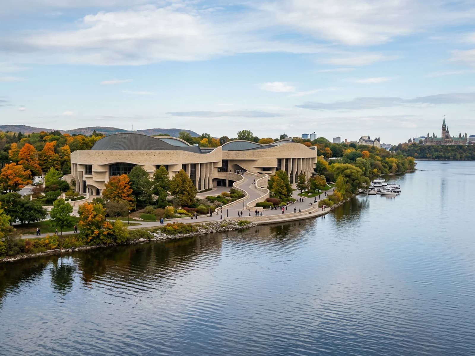 Le Musée canadien de l’histoire à Gatineau.