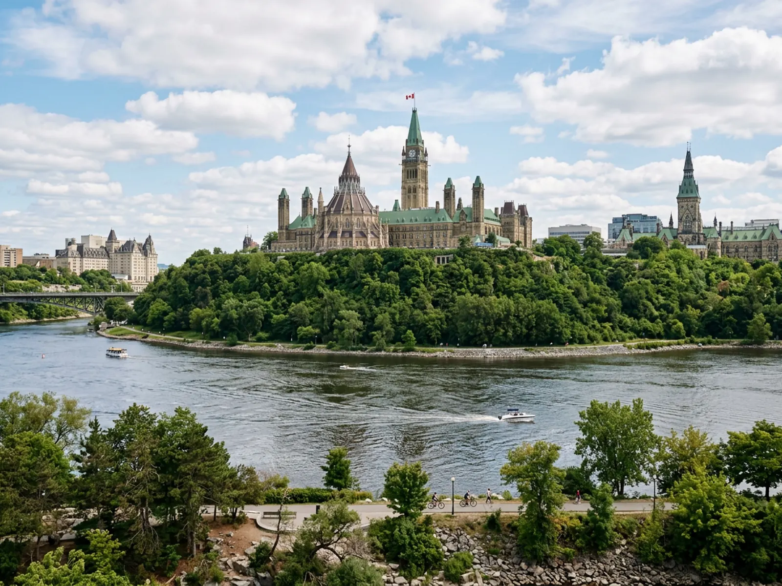 La Colline du Parlement à Ottawa.